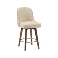 Counter Stool With Swivel Seat Natural Polyester