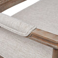 Willshire Settee Beige Reclaimed Natural Polyester