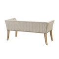 Accent Bench Taupe Multi Polyester