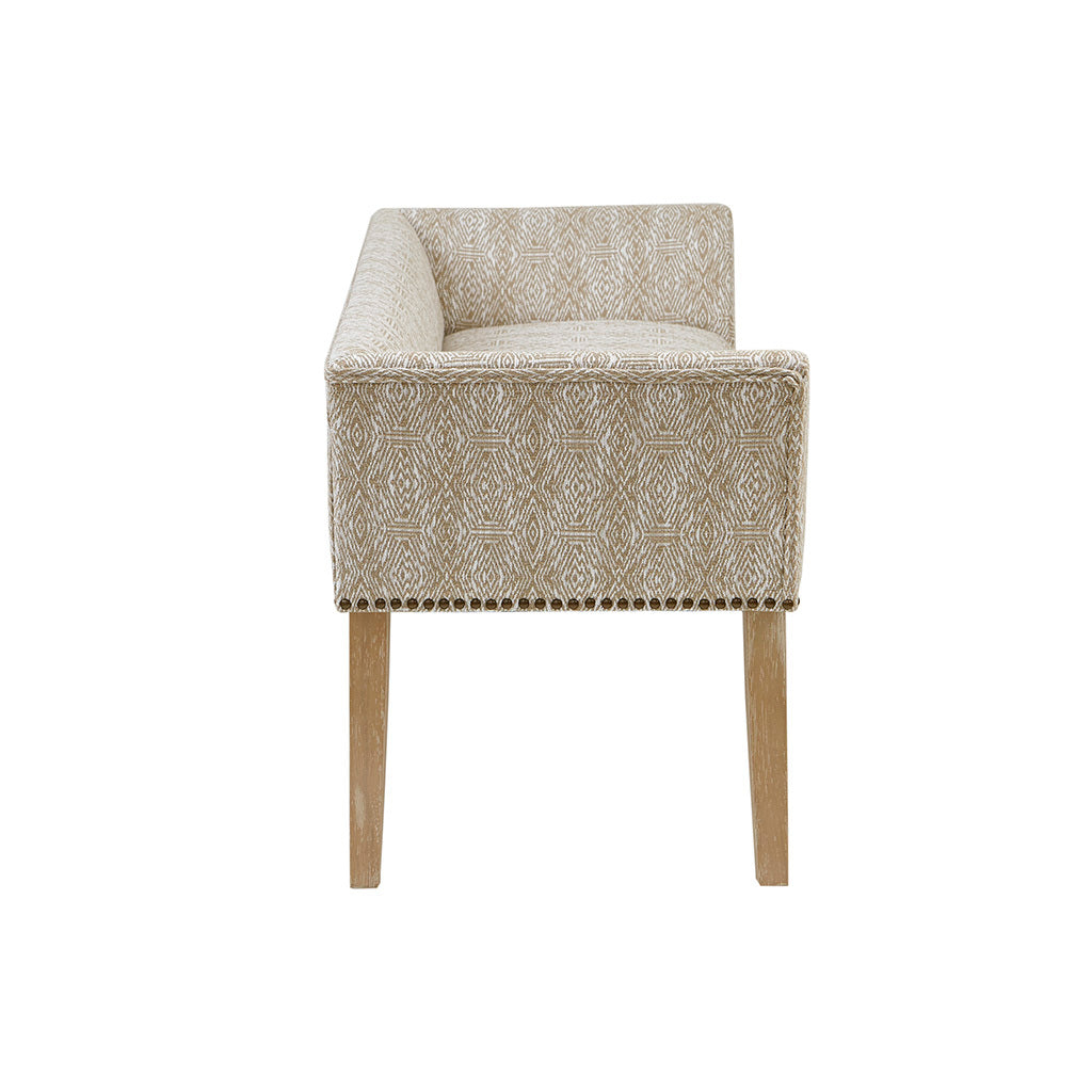 Accent Bench Taupe Multi Polyester