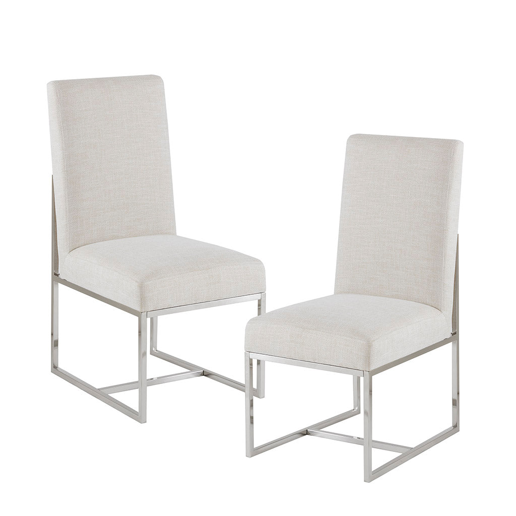 Junn Dining Chair Set Of 2 Natural Polyester