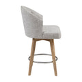 Upholstered 360 Degree Swivel Counter Stool 26