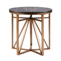 Madison End Table Antique Bronze Wood