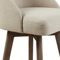 Bar Stool With Swivel Seat Sand Polyester