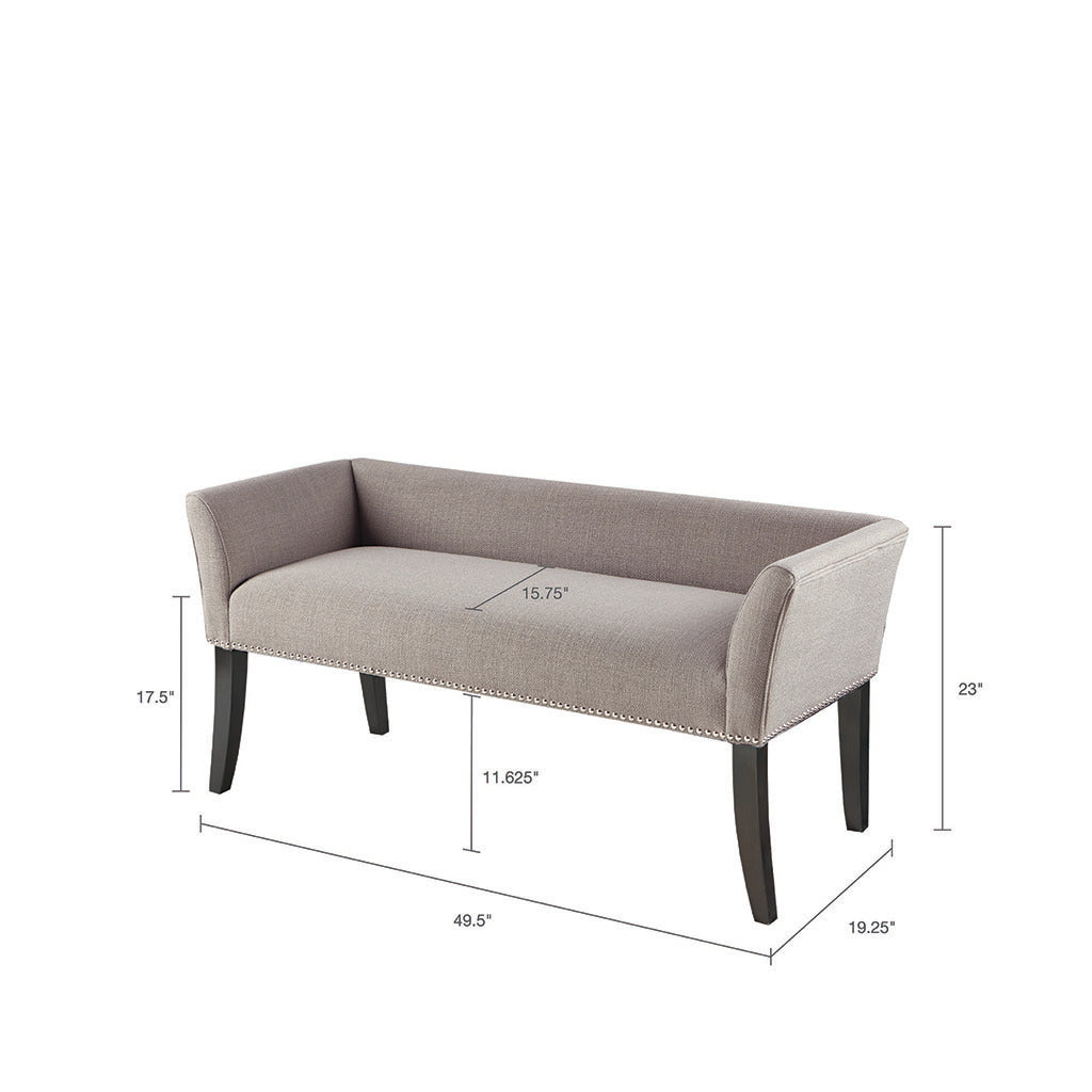 Accent Bench Grey Polyester