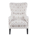Arianna Swoop Wing Chair Multicolor Solid Wood