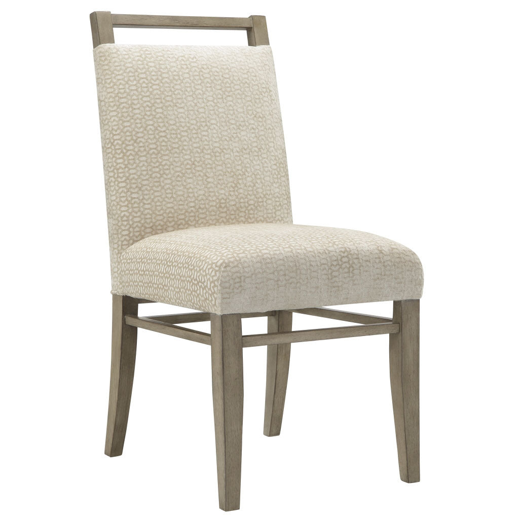 Dining Chair Set Of 2 Cream Polyester