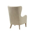 Arianna Swoop Wing Chair Multicolor Solid Wood