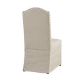 Foster Dining Chair Set Of 2 Beige Solid Wood