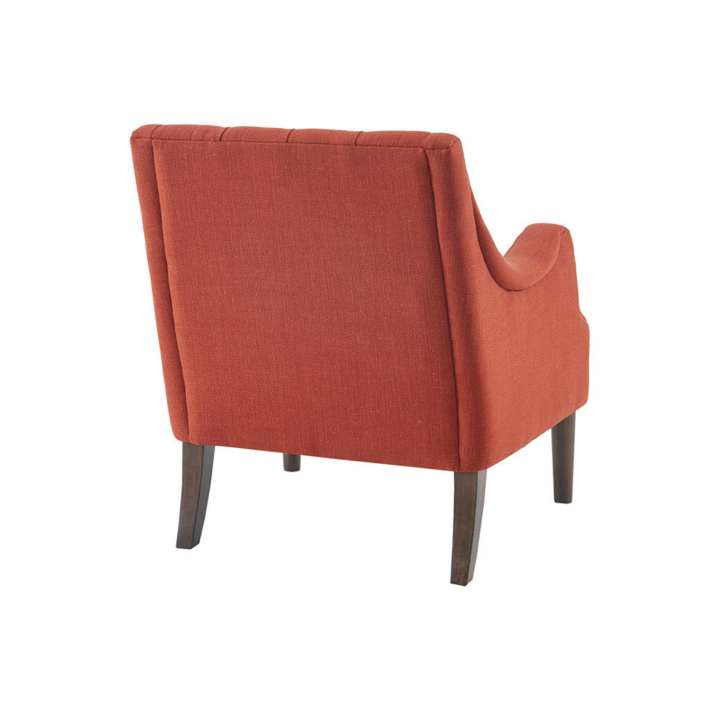 Button Tufted Accent Chair Spice Polyester