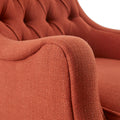 Button Tufted Accent Chair Spice Polyester