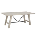 Sonoma Dining Table White Solid Wood