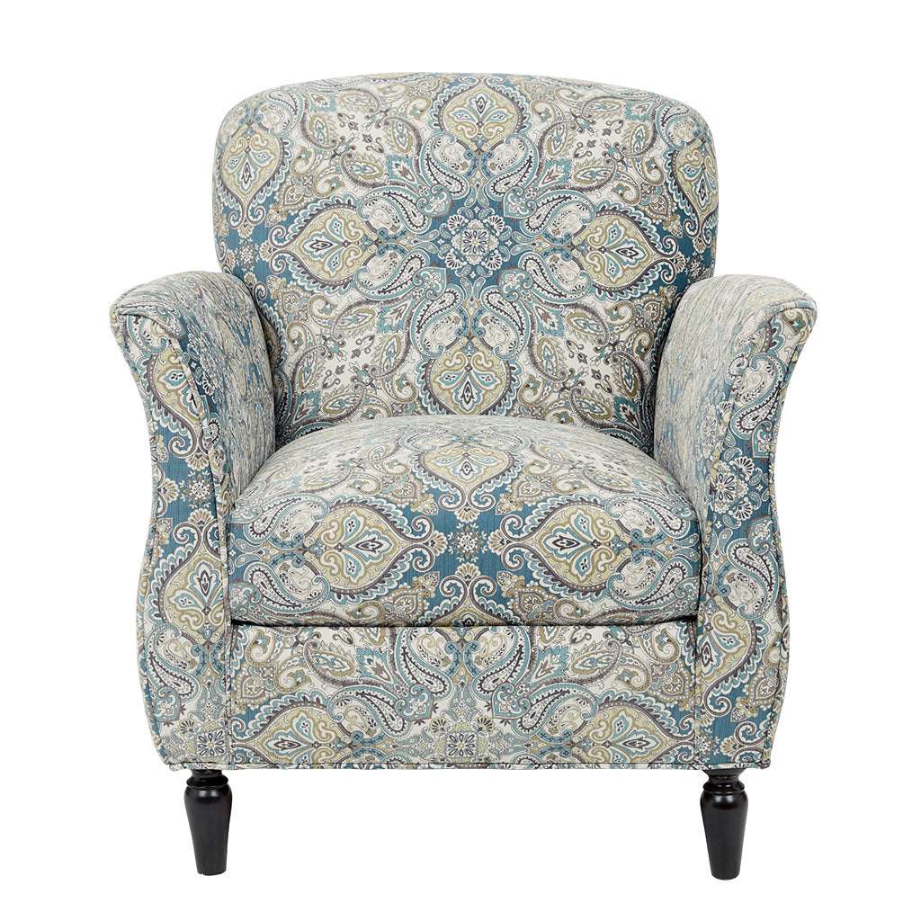 Escher Accent Chair Multicolor Solid Wood