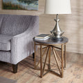 Madison End Table Antique Bronze Wood
