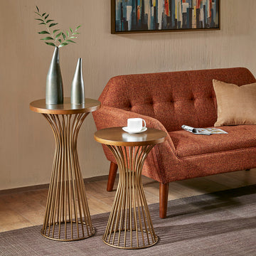 Mercer 30" Pedestal Bronze Mdf Metal