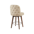 Counter Stool With Swivel Seat Natural Polyester