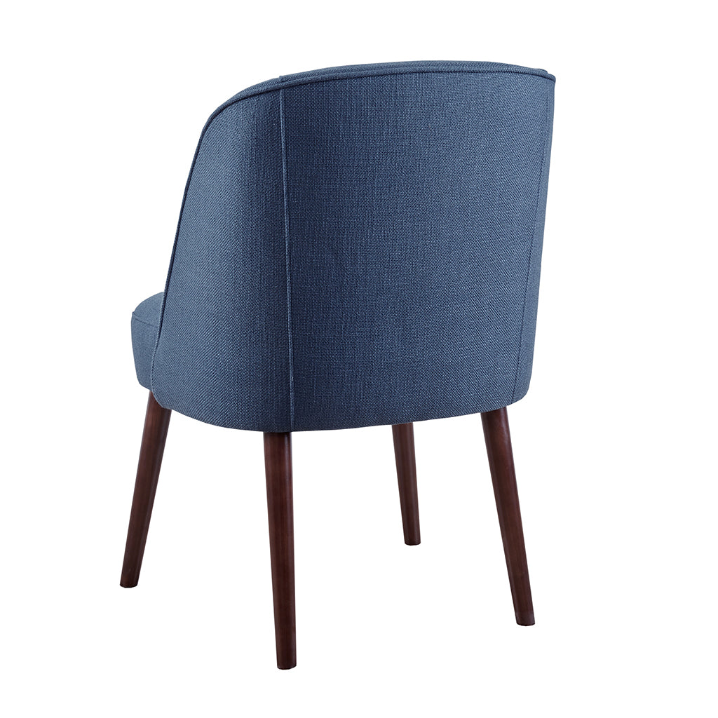 Bexley Rounded Back Dining Chair Blue Polyester