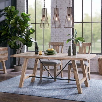 Sonoma Dining Table Natural Solid Wood