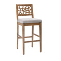 Counter Stool Light Grey Polyester