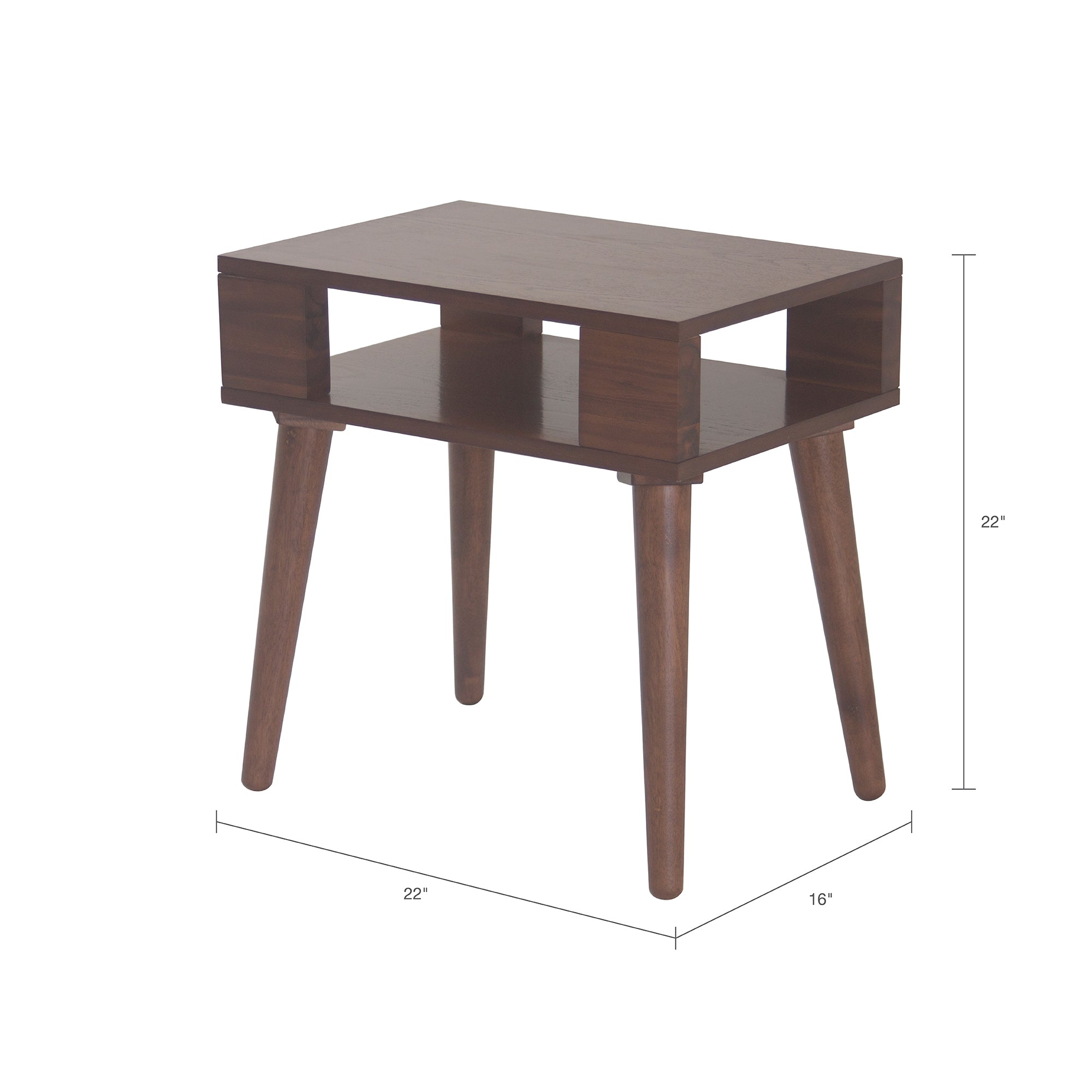 Only support Buyer Mid Century Wood End table