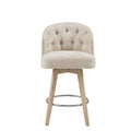 Upholstered 360 Degree Swivel Counter Stool 26