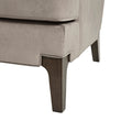 Anna Arm Accent Chair Light Grey Solid Wood