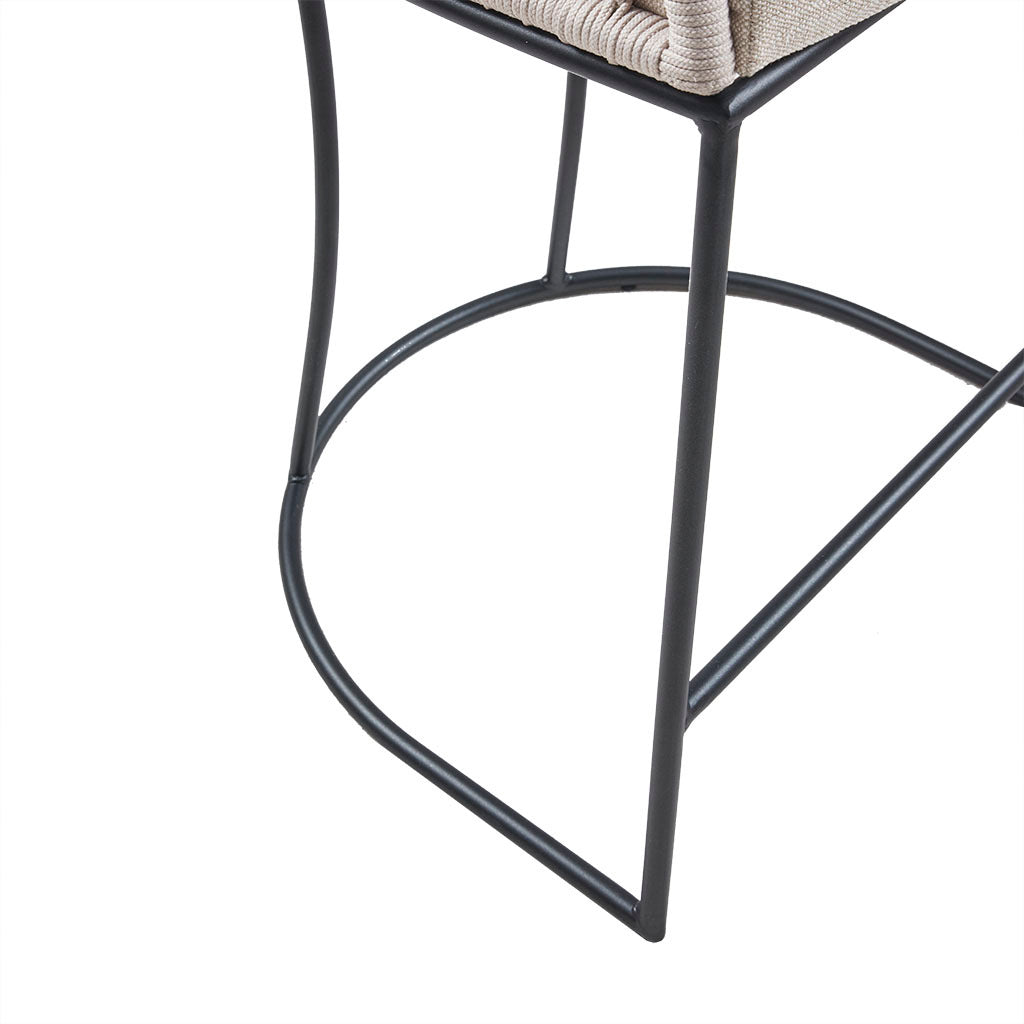 Woven Counter Stool 25" Natural Polyester