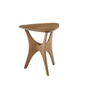 Triangle Wood Side Table Light Brown Wood