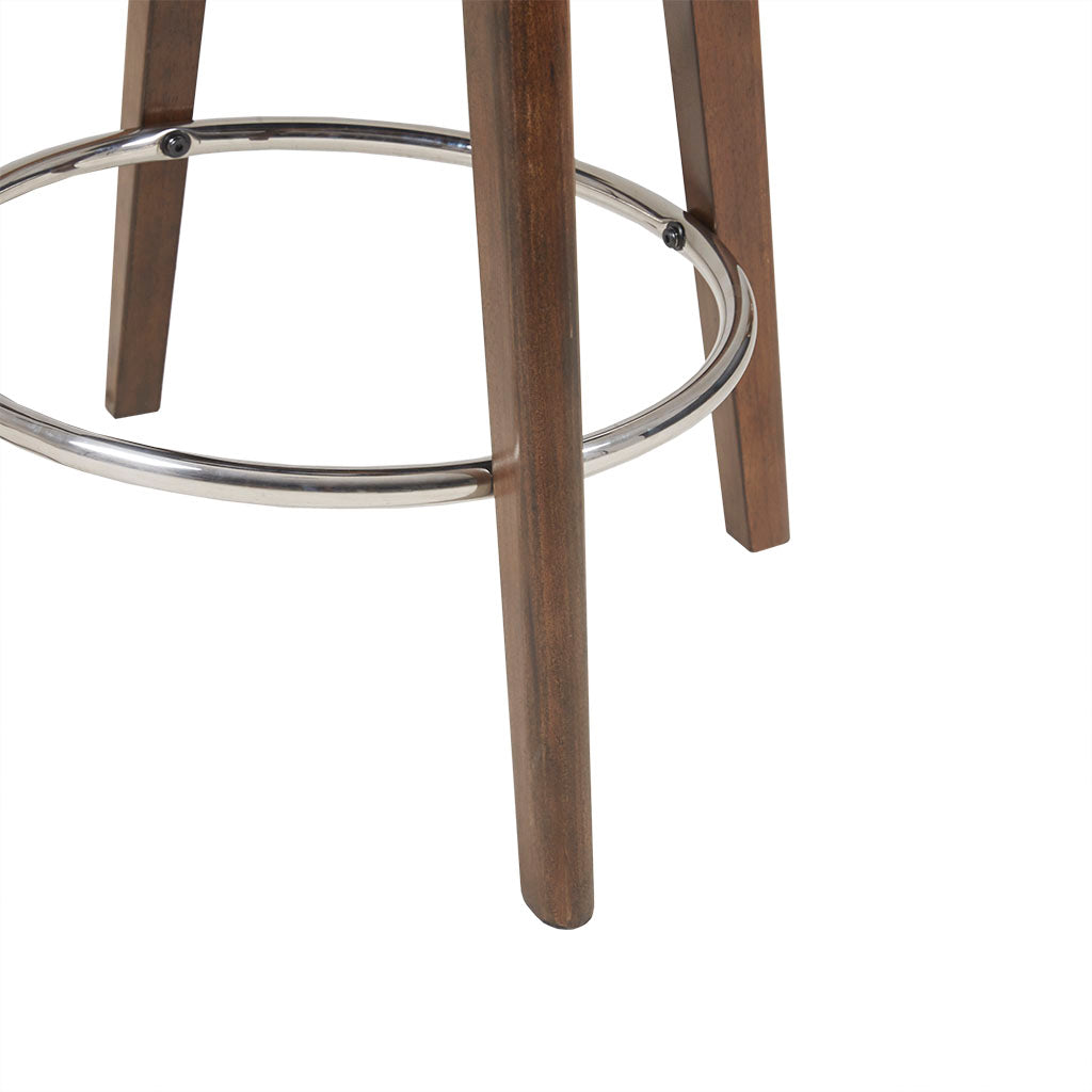 Counter Stool With Swivel Seat Natural Polyester