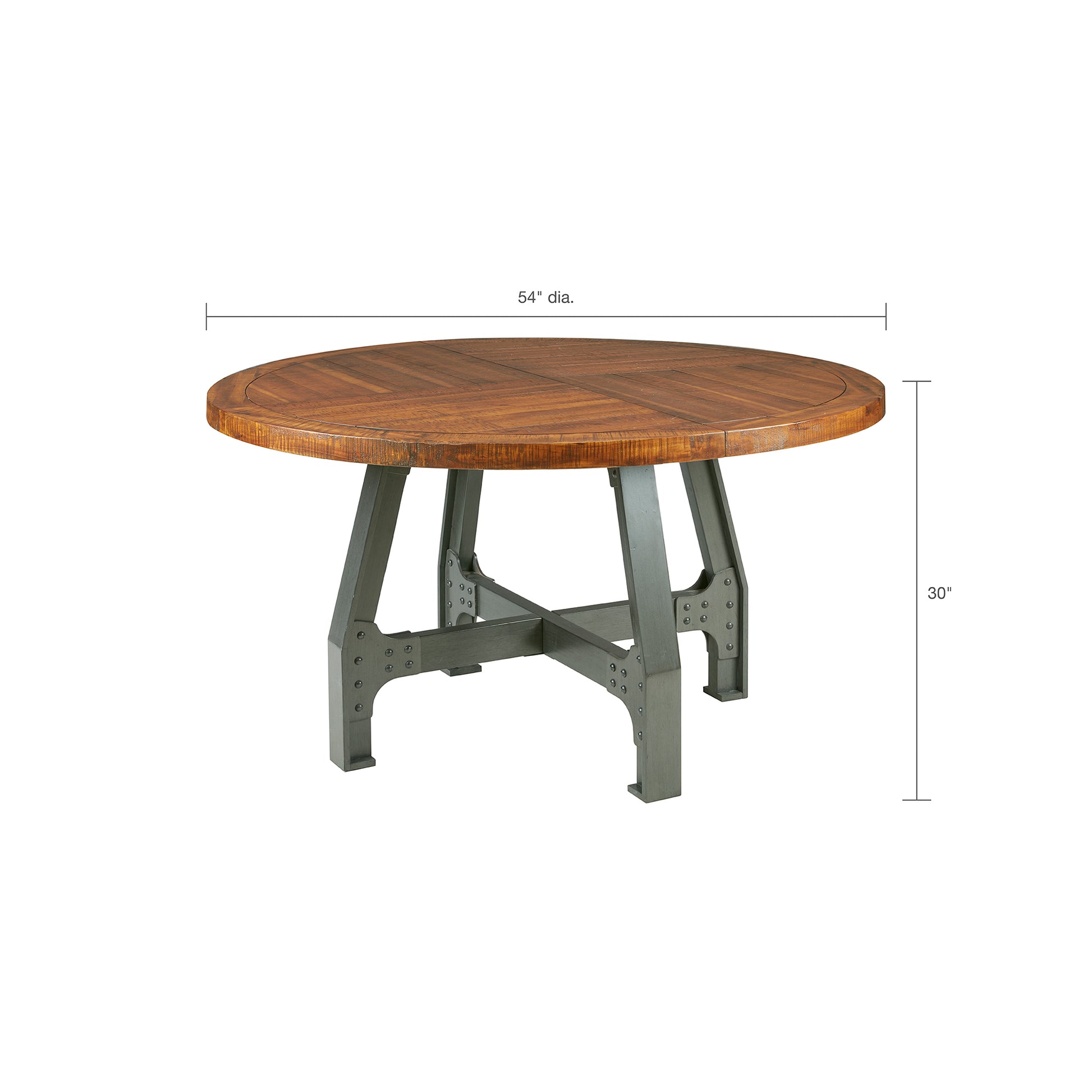 Lancaster Round Dining Gathering Table Walnut Solid Wood