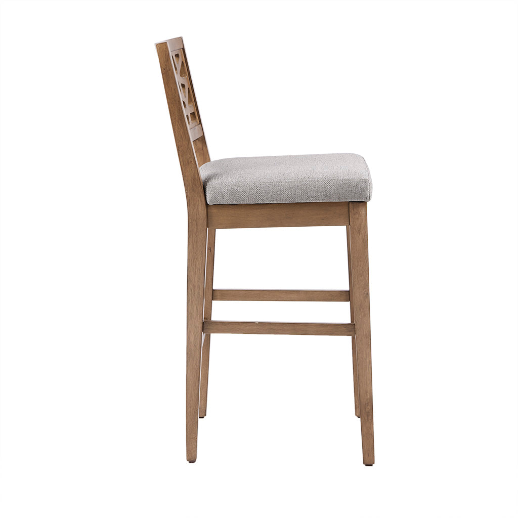 Counter Stool Light Grey Polyester