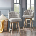 Upholstered 360 Degree Swivel Counter Stool 26