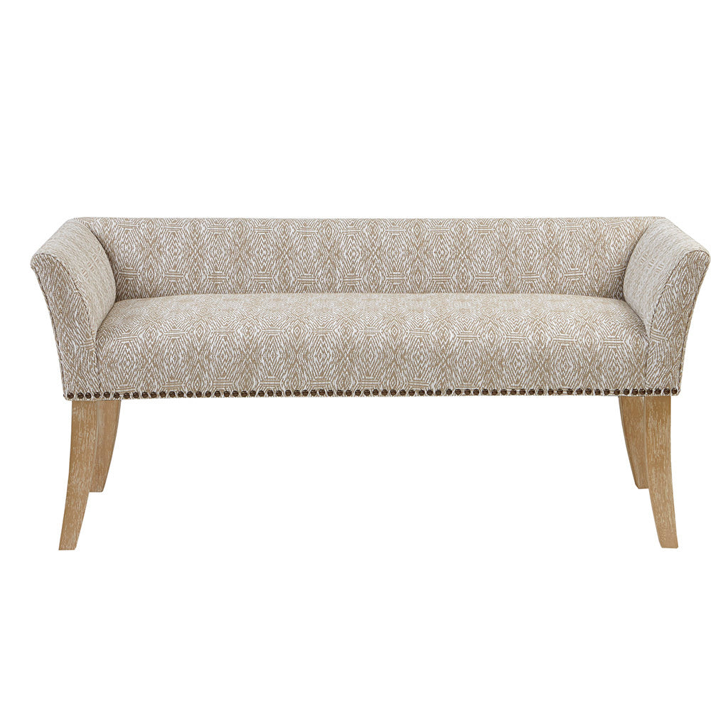 Accent Bench Taupe Multi Polyester