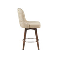 Counter Stool With Swivel Seat Natural Polyester