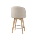 Upholstered 360 Degree Swivel Counter Stool 26