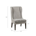 Captains Dining Chair Grey Multi Polyester