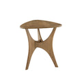 Triangle Wood Side Table Light Brown Wood