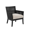 Accent Chair Black Polyester