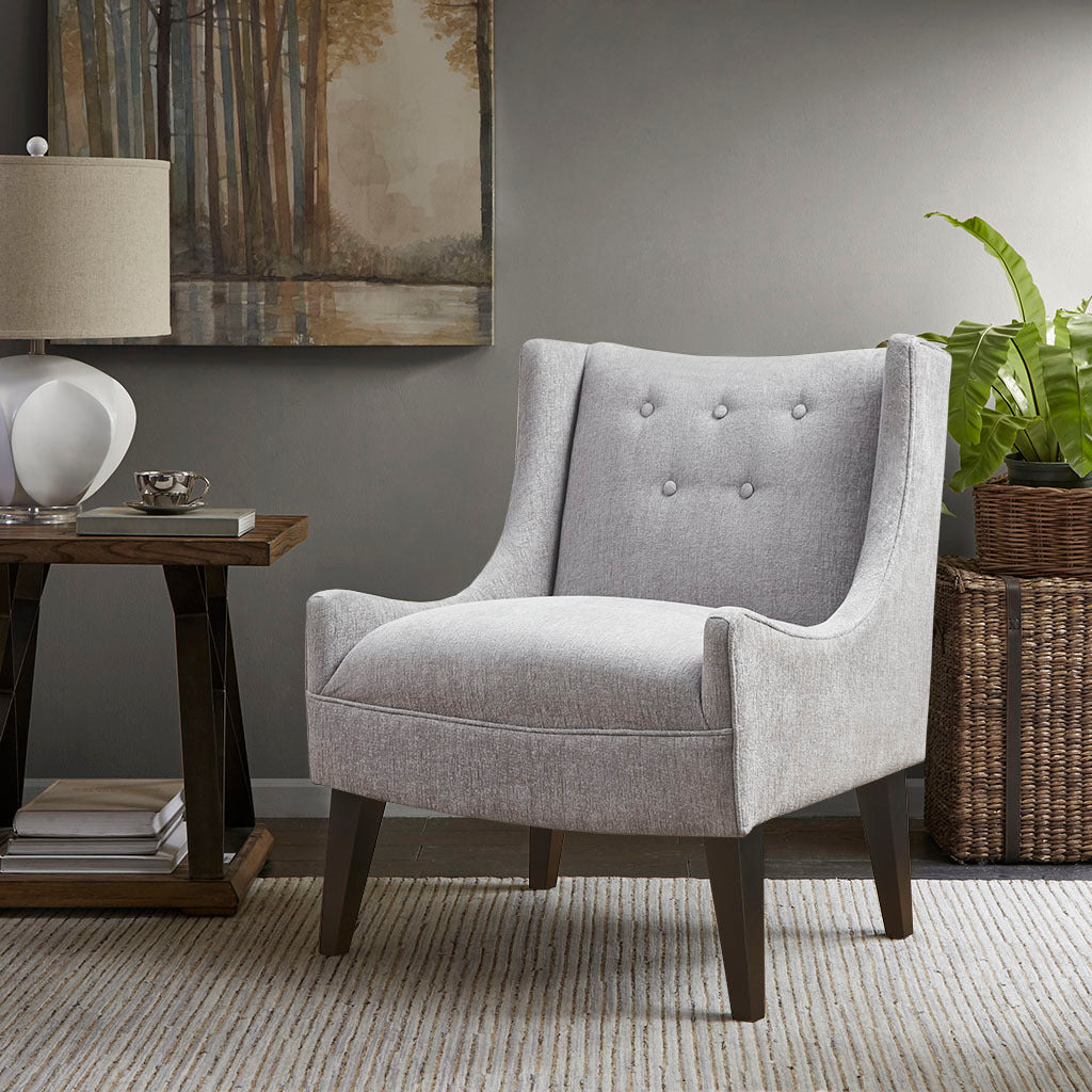 Accent Chair gray-polyester