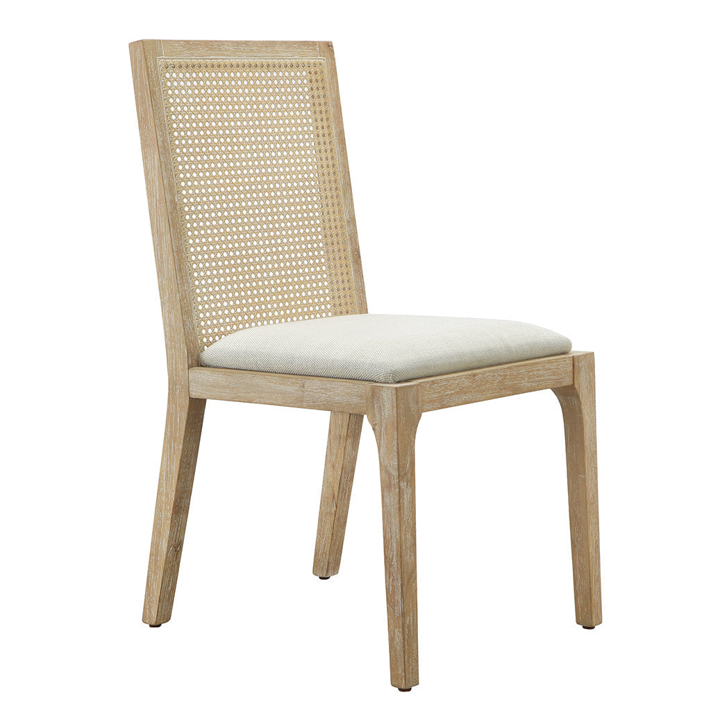 Dining Chair Set Of 2 Natural Polyester