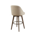 Bar Stool With Swivel Seat Sand Polyester