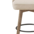 Counter Stool With Swivel Seat Sand Polyester