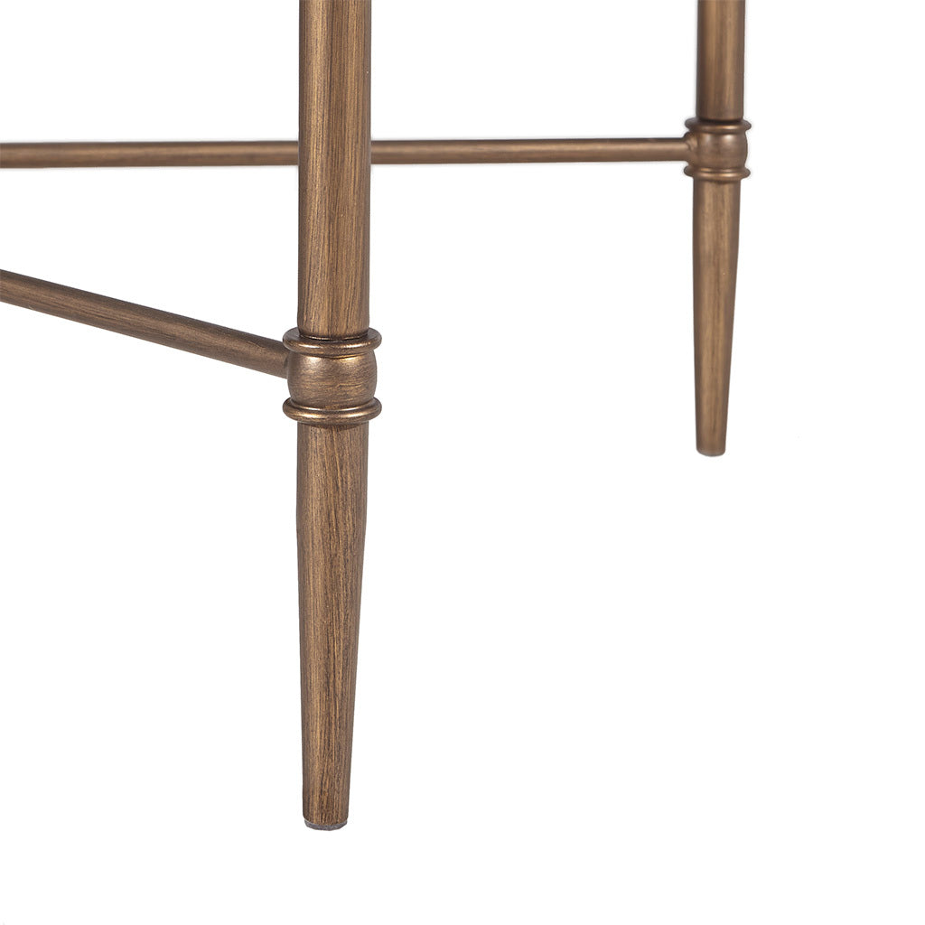 Rectangle Coffee Table Bronze Metal