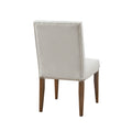 Channel Tufting Dining Chair Set Of 2 Cream Polyester