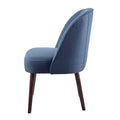 Bexley Rounded Back Dining Chair Blue Polyester