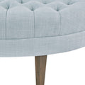 Surfboard Tufted Ottoman Dusty Blue Polyester