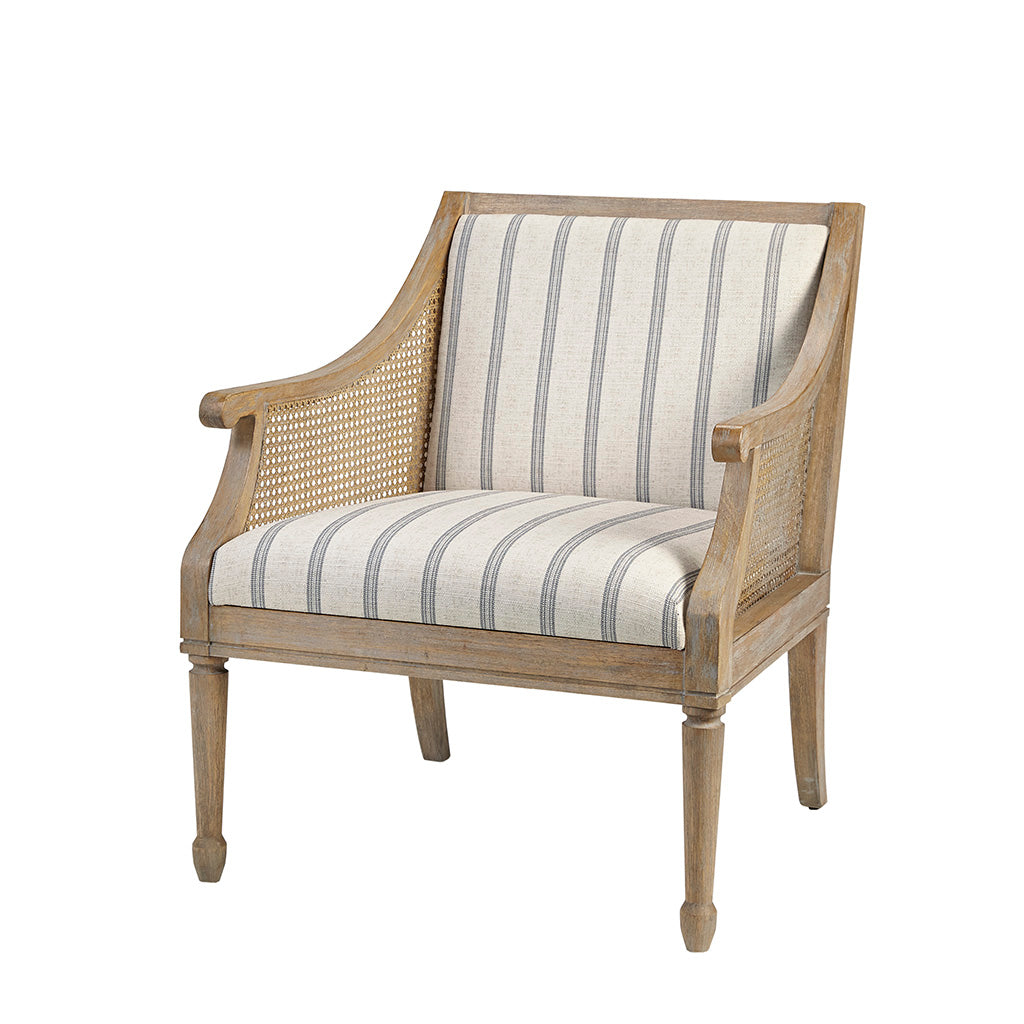 Accent Armchair Beige Polyester