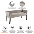 Accent Bench Grey Polyester