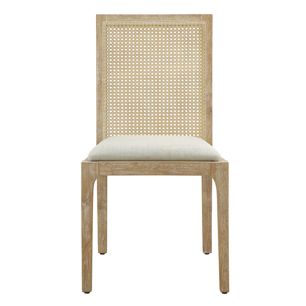 Dining Chair Set Of 2 Natural Polyester