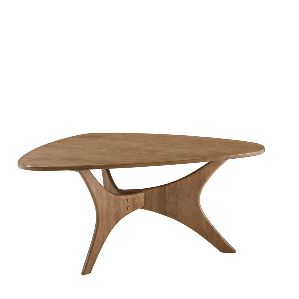 Triangle Wood Coffee Table Light Brown Wood